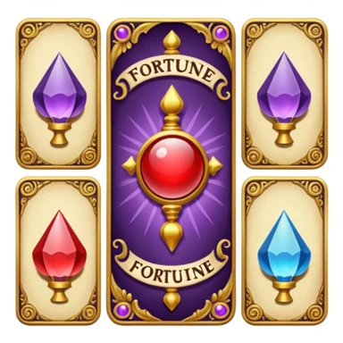 fortune telling cards sticker