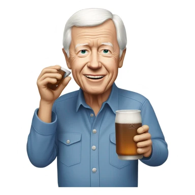 Jimmy Carter drinking a chug jug sticker