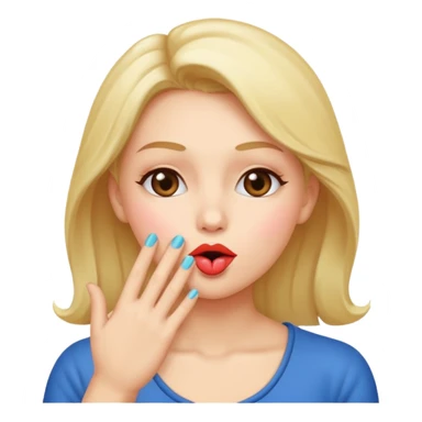blowing kiss sticker