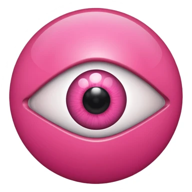 eyeball pink is my new apple sticker