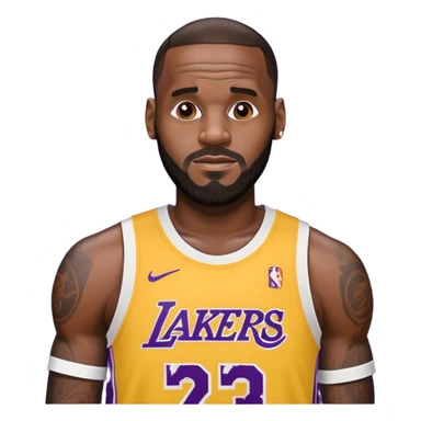 LeBron James Lakers sticker