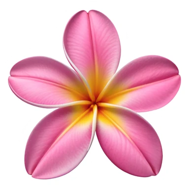 Frangipani Pink flower emoji sticker