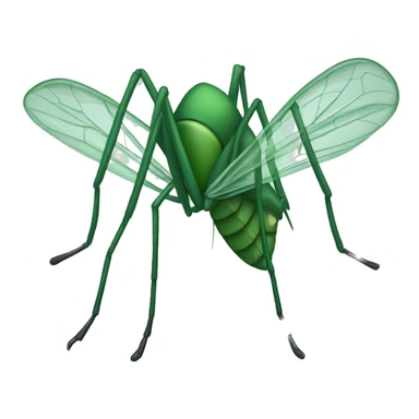 Green mosquito sticker