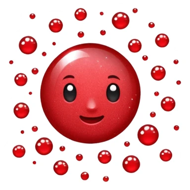 red glitter sleep Zzz sticker