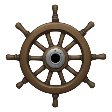 pirate boat wheel sticker