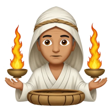 Calanus the Indian Sage in 327 BCE before a funeral pyre sticker