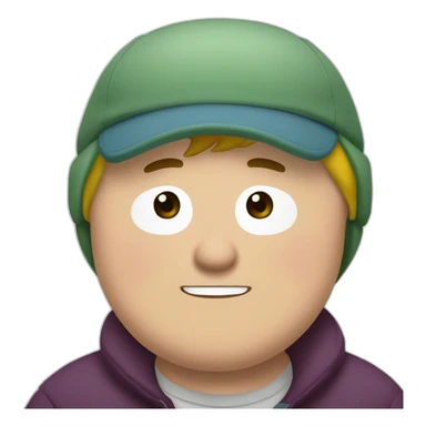 eric cartman from south park is laughing sticker