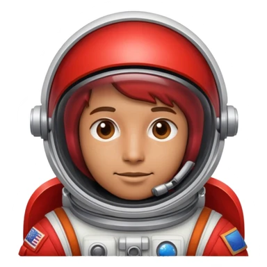 red astronaut sticker