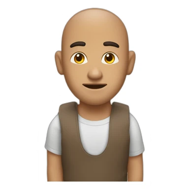 Un mec brun qui toise sticker