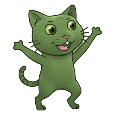 Un gato bailando  sticker