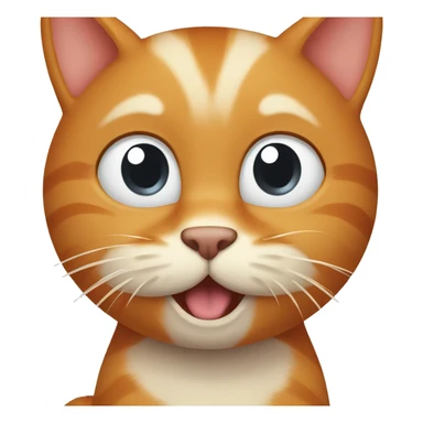 ginger cat licks his paw sticker