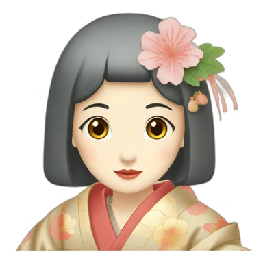 japanese-young-lady-in-the-Heian-era sticker