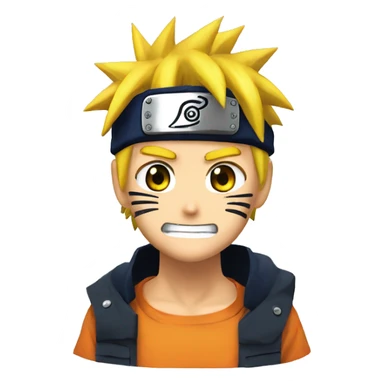 Naruto uzumaki with sharinghan  sticker