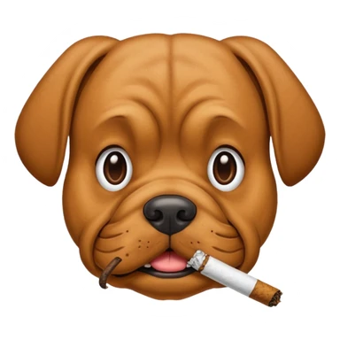 Dog tobacco sticker