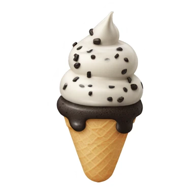 Cookies and cream ice cream sticker