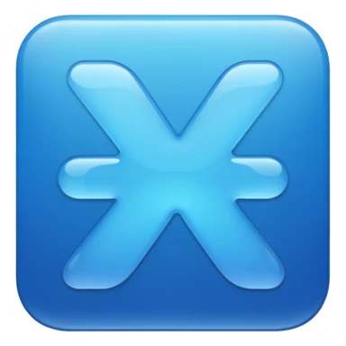 the word 'yay' in a creative, blue-themed style sticker