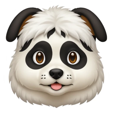 dog white with black face and shor hair sticker