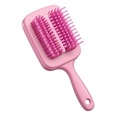 light pink hairbrush apple emoji style sticker