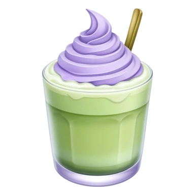 Iced lavender cream matcha  sticker