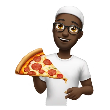  Dadju qui Mange une pizza sticker