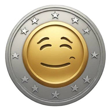 coin with the inscription 1 week sticker