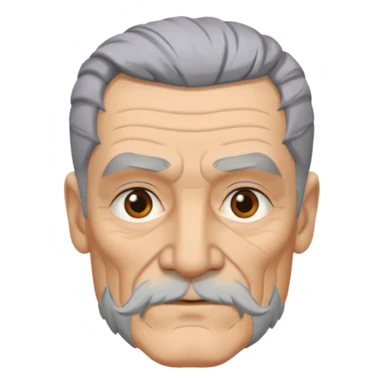 elderly tattooed knight sticker