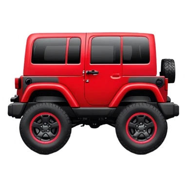 Jeep Wrangler - Jeep (Model Year: 2022) (Iconic colour: Red) sticker