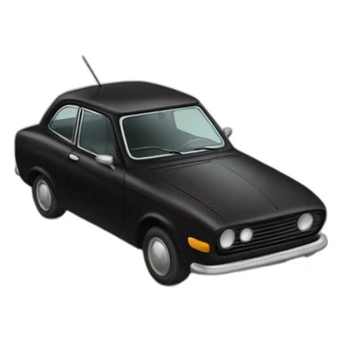 Chat noir sur voiture sticker