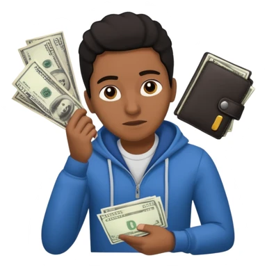 archetype for a young adult: The Precarious-Independent (20-25yr) Dealing with unstable incomes, bills, rent and expenses they have to have full control over finances but often don’t have the flexibility to think about long-term goals. South american or black individual 
 sticker