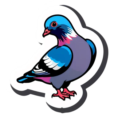 Pigeon sticker