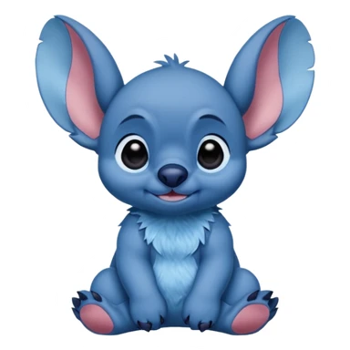 Stitch sentado sticker