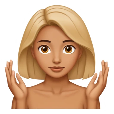 Women with hands around her neck sticker