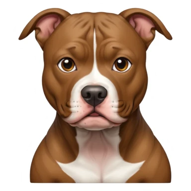Full brindle Pit Bull sticker