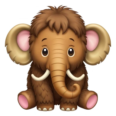Baby wooly mammoth emoji sticker
