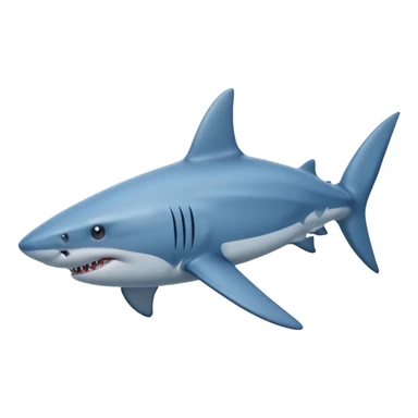 Shark hype blue sticker