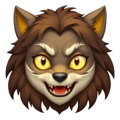 girl werewolf sticker