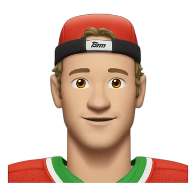 Jonathan Toews as rainbow beach bum sticker