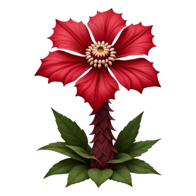 a flower like a monster a demogorgon basically sticker