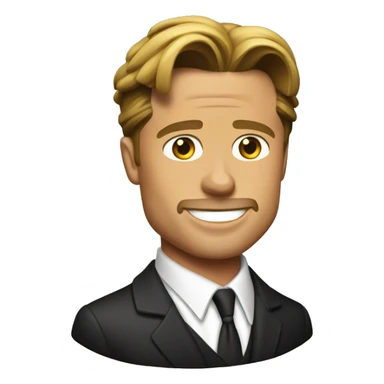 Brad Pitt Holiday  sticker