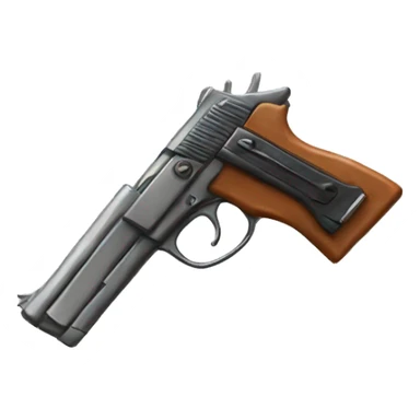 pistol with bow  sticker