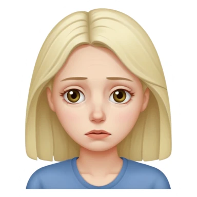 Уставшая женщина с темными мешками под глазами Б sticker