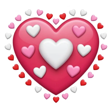 The flash surrounded with love hearts sticker