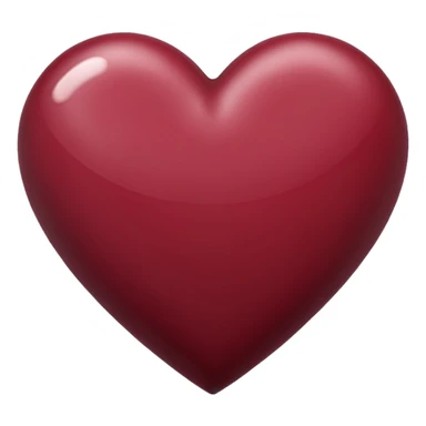 maroon heart sticker