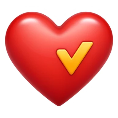 Heart with a Y in the middle  sticker
