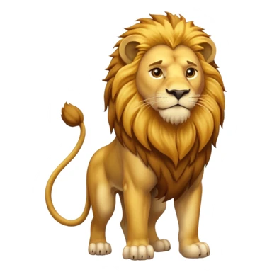 High resolution of   realistic full body lion without distorted , no extra hybrid sticker