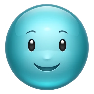 aqua color sphere sticker