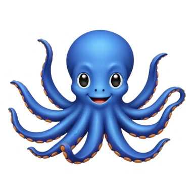 octopus with a happy face sticker
