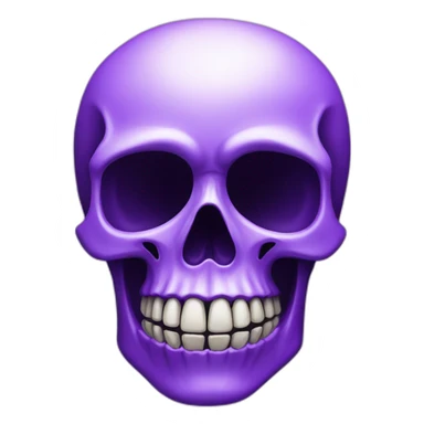 ultraviolet skull sticker