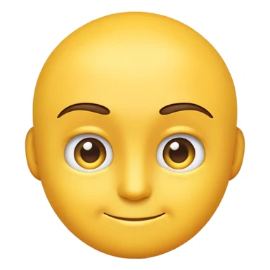 Emoji with a raised eyebrow and a smirk sticker