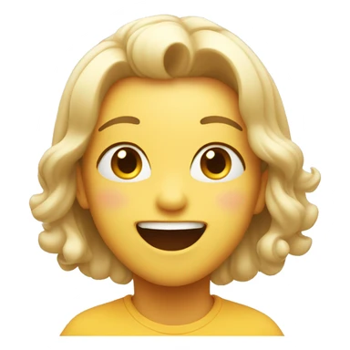 cute excited face sticker